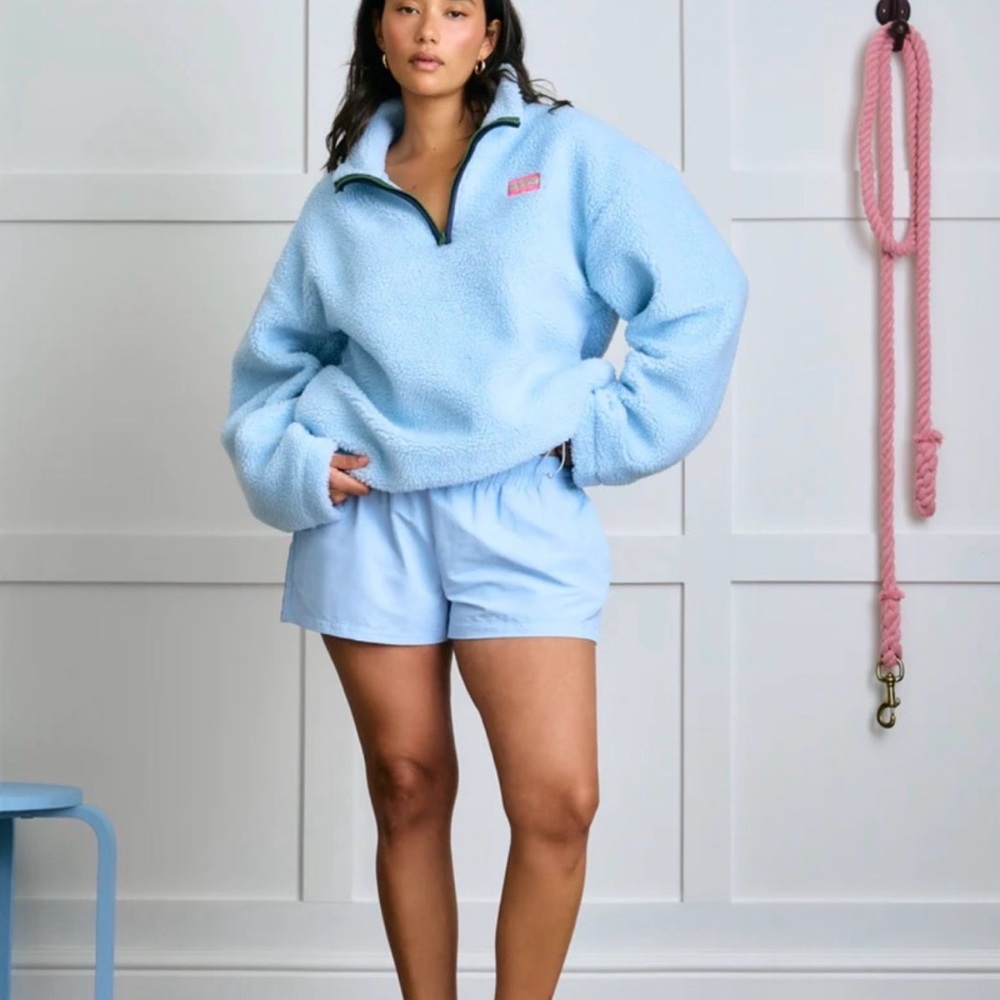 Women's Light Blue Fleece Sweater